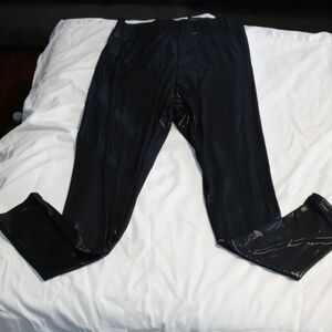 H&M Divided womens metallic black see thru pants